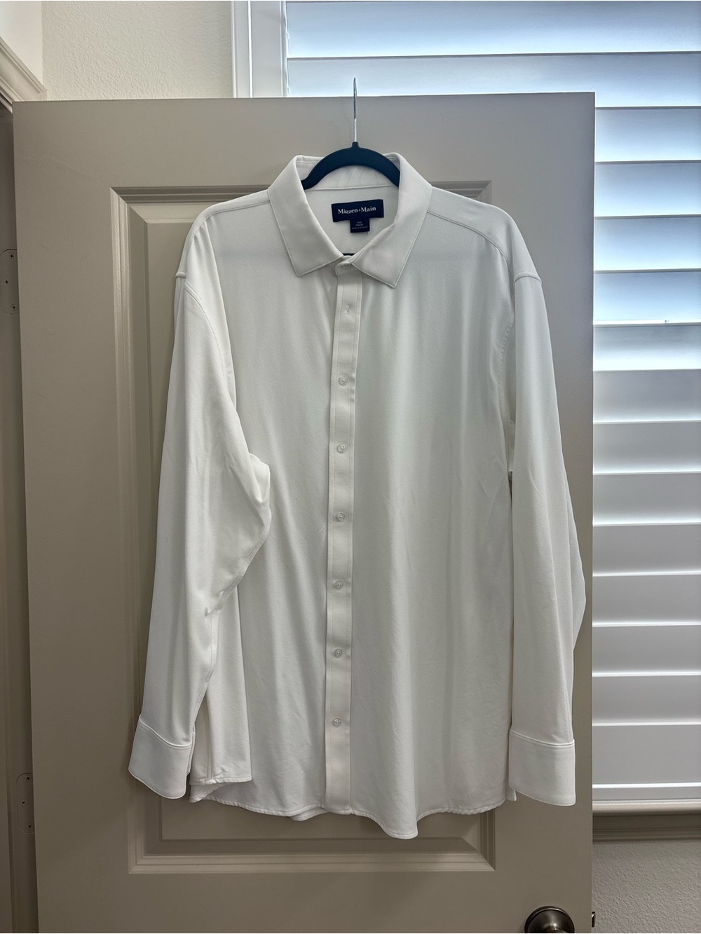 Mizzen+Main White Long-Sleeve Dress Shirt